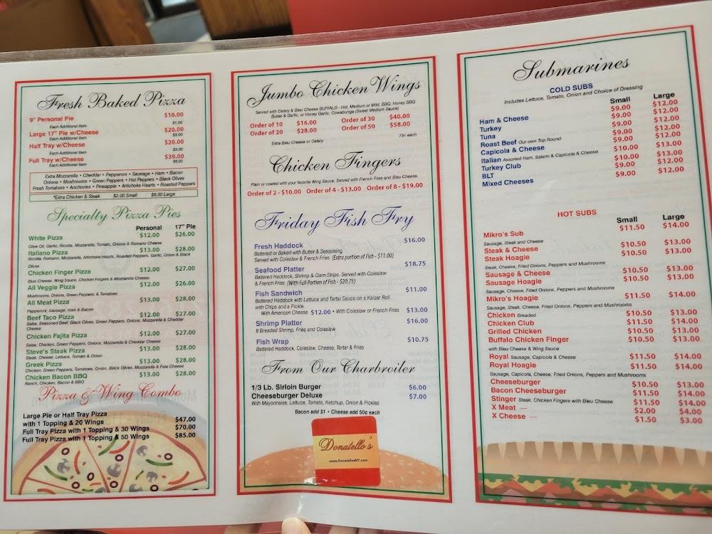 Donatello's Menu image 2