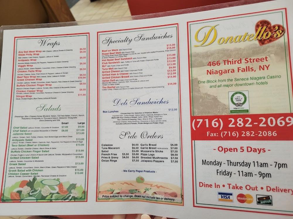 Donatello's Menu image 3